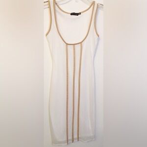 PrettyLittleThing Sheer lined  Midi Dress size 6